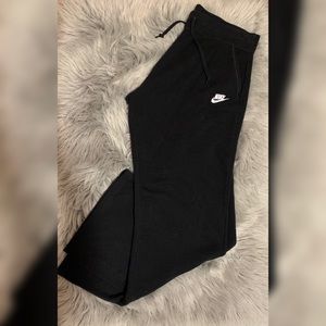 Nike straight wide leg fleece sweatpants